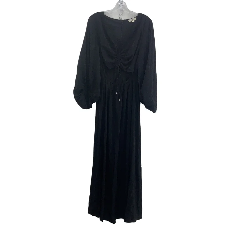 Overstock Entro Black Long Dress M - Preowned Pillowy Sleeves Women's A-Line Ball Gown Overstock Entro Black Long Dress M - Preowned Pillowy Sleeves Women's A-Line Ball Gown
