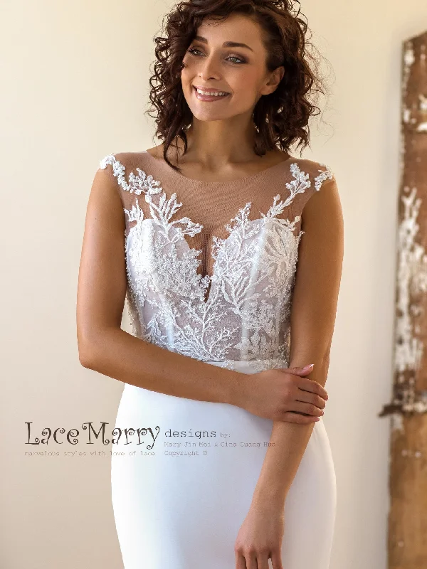 Price Rollback Elegant Sparkly Lace Fitted Wedding Dress