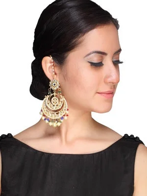 Act Fast Kundan Earrings - MRR220