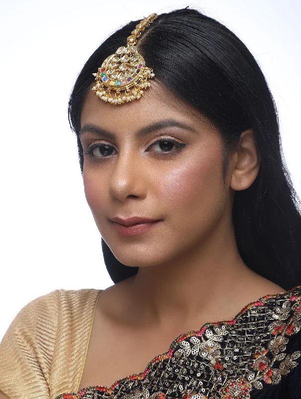 Limited Quantity Multi Kundan Maang Tikka - MRR6