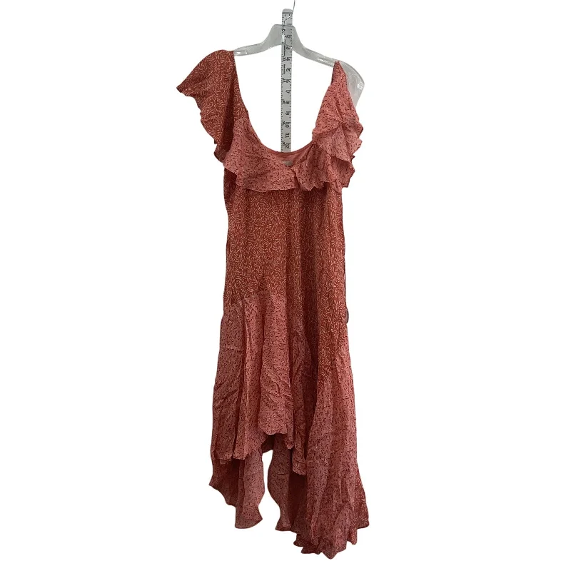 Clearance Event Joie Silk Assymetrical Women's Ruffled Trapeze Dress Red/White S New With Tags