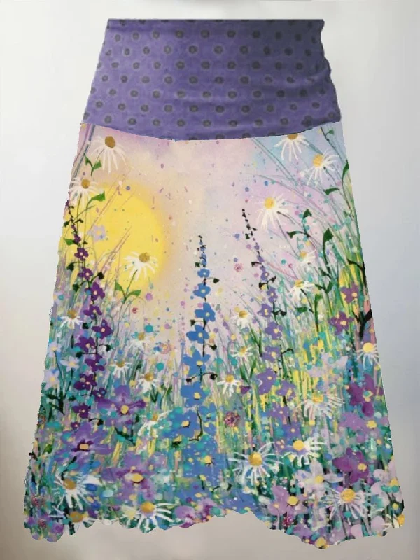Don’t Miss Out Floral Cotton Skirt  QS86