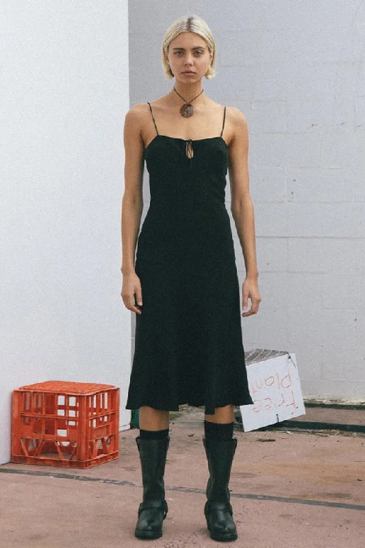 Massive Deals Thrills Natalia Slip Dress Antique Black