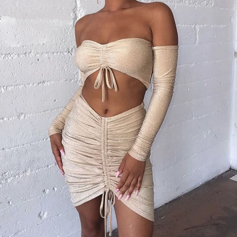 Inventory Reduction Women's Summer Sheath Off-Shoulder Elastic Dress