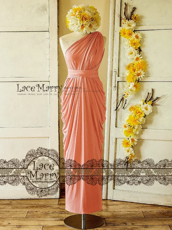 Customer Appreciation Sale Blush Pink Convertible Bridesmaid Dress with Twist Wrap Top Customer Appreciation Sale Blush Pink Convertible Bridesmaid Dress with Twist Wrap Top