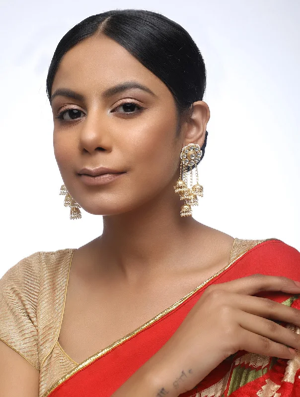 Discount Days Kundan Tassle Earrings - MRR90