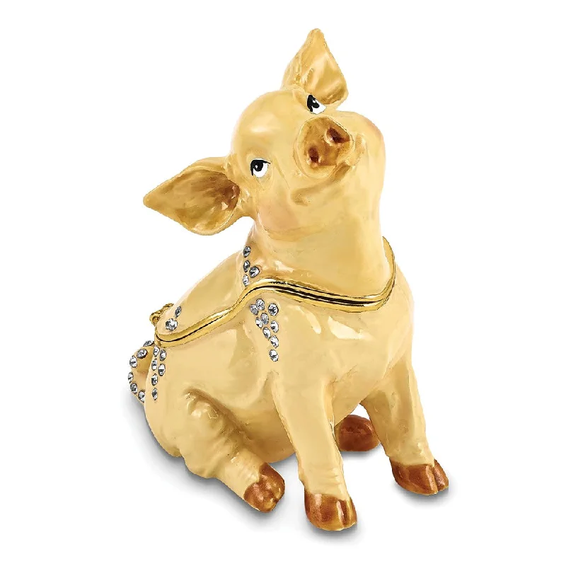 Price Meltdown Lux by Jere Bejeweled PRECIOUS Pig Trinket Box
