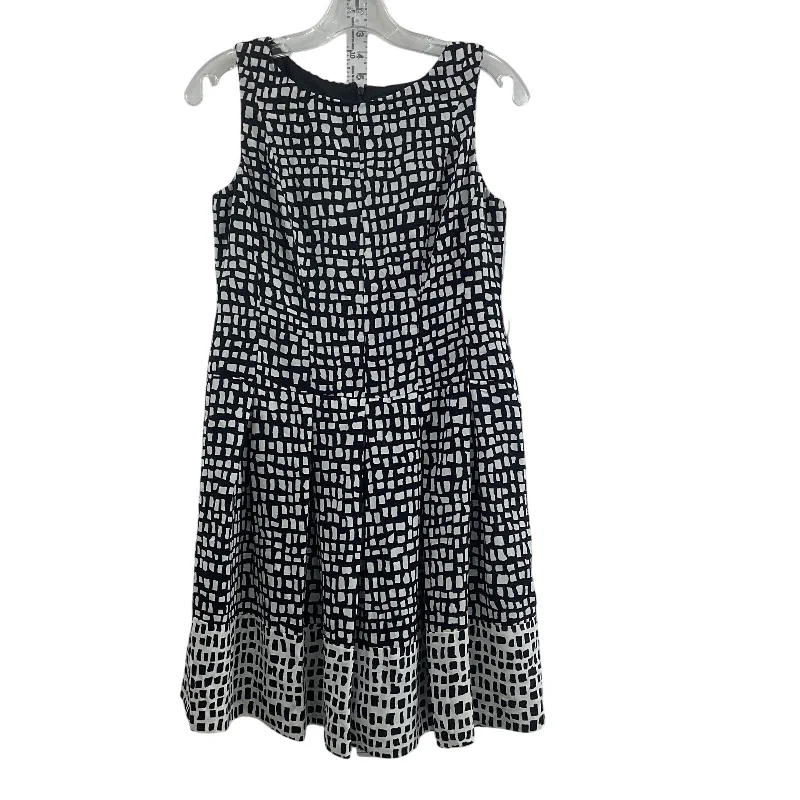 Epic Deals NWT Lauren Ralph Lauren Women's Dotted Midi Dress 6P Black/White Polyester