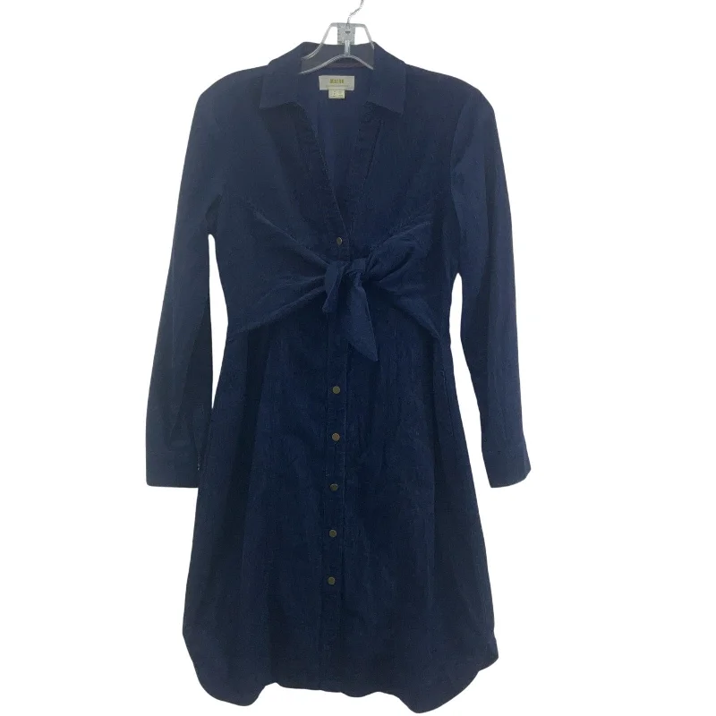 Limited Quantity Maeve Petite Size 2 Blue Women's Corduroy Twist Shirt Dress Midi Cotton Preowned Limited Quantity Maeve Petite Size 2 Blue Women's Corduroy Twist Shirt Dress Midi Cotton Preowned