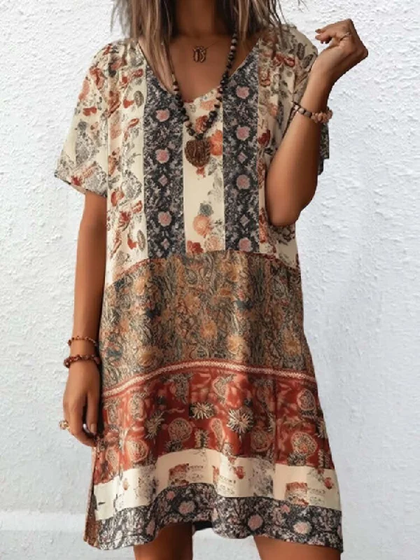 Customer Appreciation Sale Womens Loose Ethnic Casual Dress  QA55