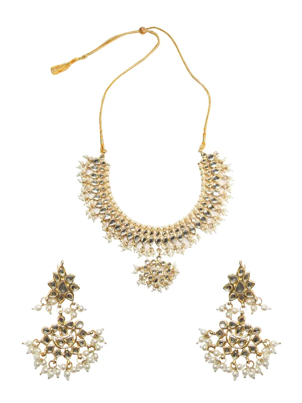 Crazy Deals Kundan Neckpiece With Earrings - MRR225