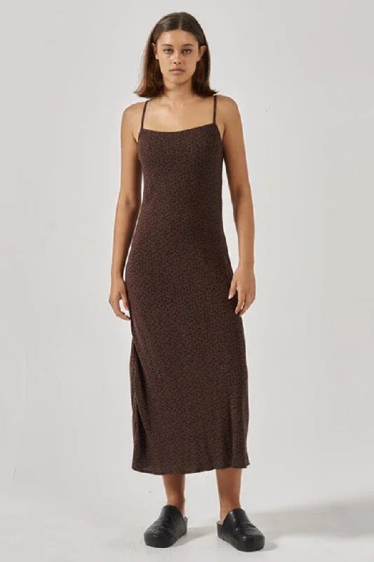 Final Clearance Thrills Cassia Bias Dress Black