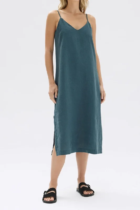 Flash Sale Assembly Vallory Linen Slip Dress Atlas