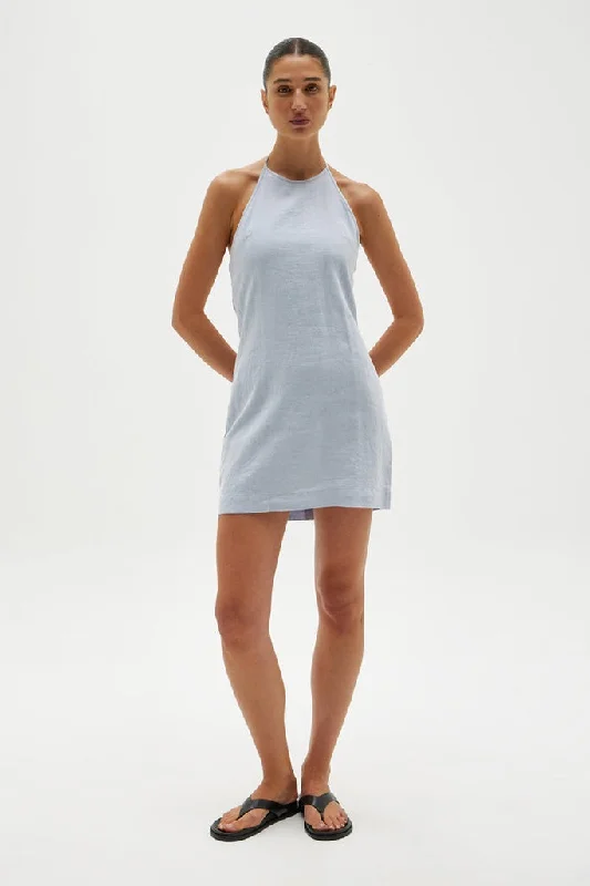 Super Bargain Assembly Alina Mini Dress Blue Haze
