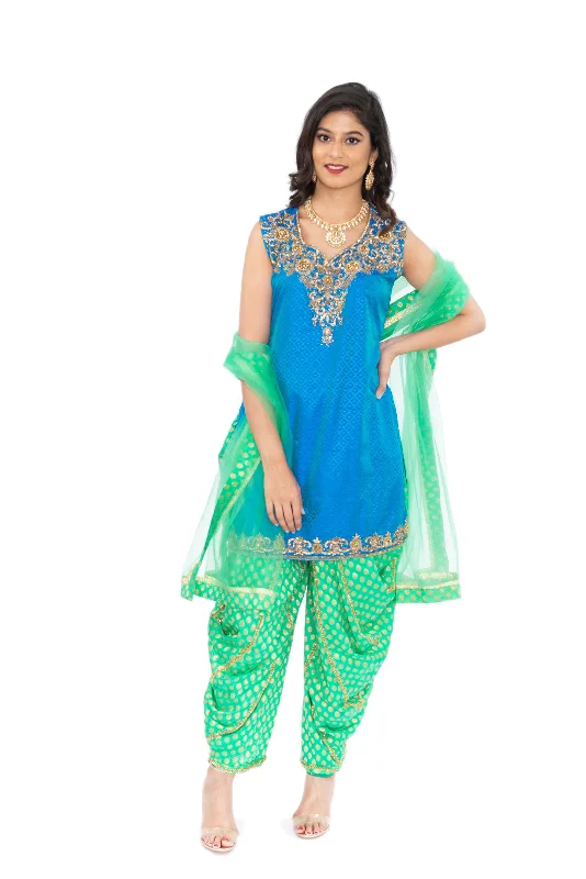 Year-End Clearance Arabian Nights Festive Wedding Patiyala Suit