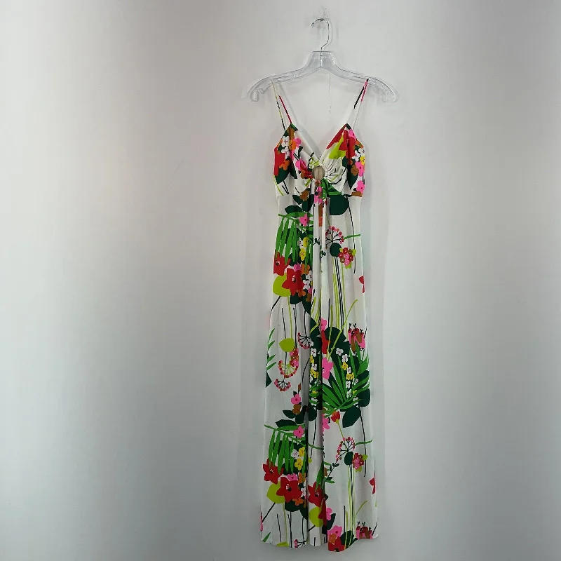 Special Offer VTG 1970s White Floral Print Summer Boho A-Line Long Dress for Women, Size S Special Offer VTG 1970s White Floral Print Summer Boho A-Line Long Dress for Women, Size S