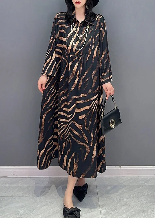 Limited Edition Women Black Peter Pan Collar Print Button Long Shirts Dress Spring LC0315 Limited Edition Women Black Peter Pan Collar Print Button Long Shirts Dress Spring LC0315