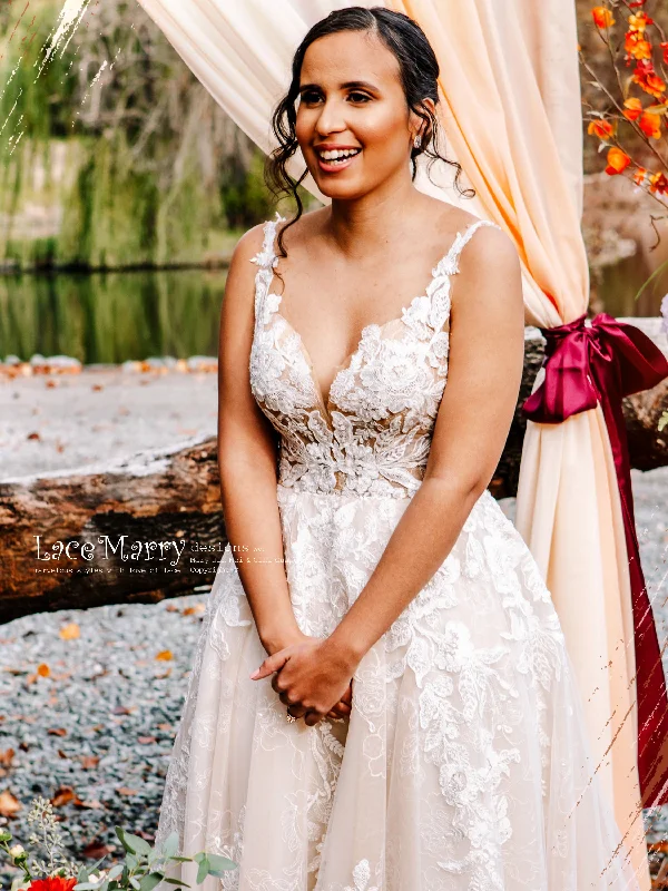 Steals and Deals CELINE / Romantic A Line Wedding Dress