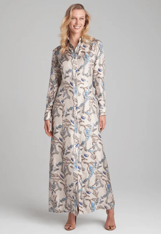Savings Galore Kathe Silk Dress in Narragansett