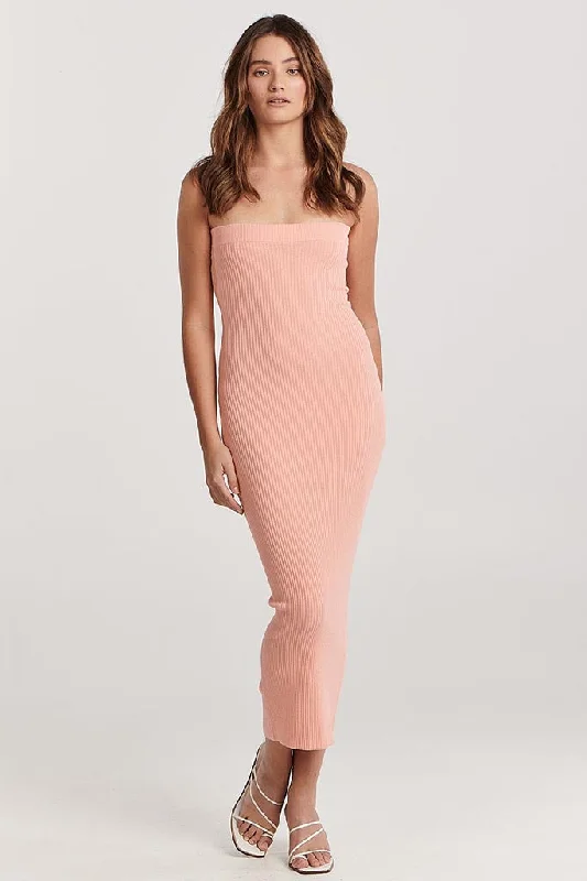 Sale Event Charlie Holiday Freya Midi Dress Pink Punch