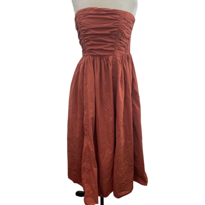 Reduced Prices American Eagle Women's Strapless Burnt Orange A-Line Dress XL - Preowned Reduced Prices American Eagle Women's Strapless Burnt Orange A-Line Dress XL - Preowned