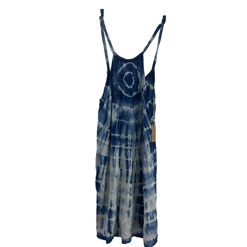 Lowest Price American Eagle Blue & White Women's Tie Dye Boho Midi Sundress, S - Preowned
