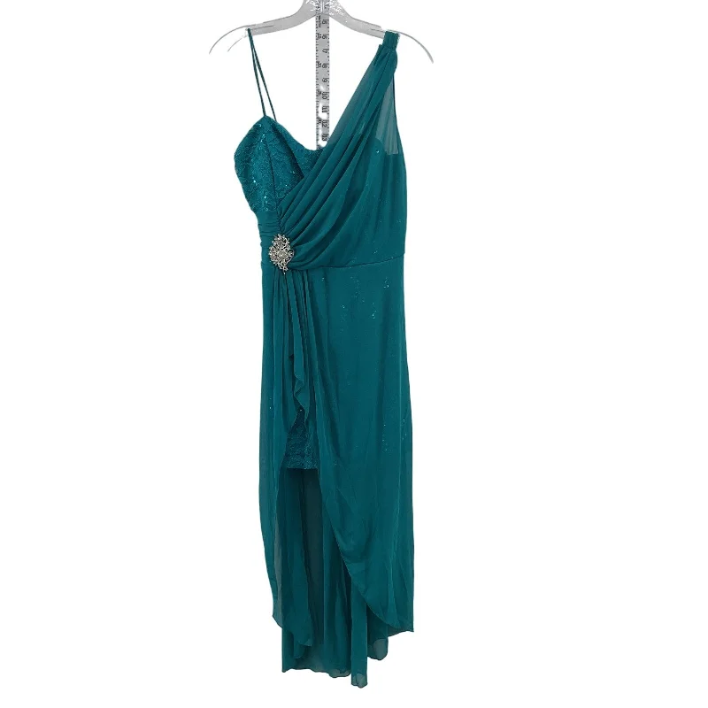 Huge Discounts Vintage Rory U.S.A Women's Teal Sequin Maxi Brooch Ruched Wrap Formal Dress XL Huge Discounts Vintage Rory U.S.A Women's Teal Sequin Maxi Brooch Ruched Wrap Formal Dress XL