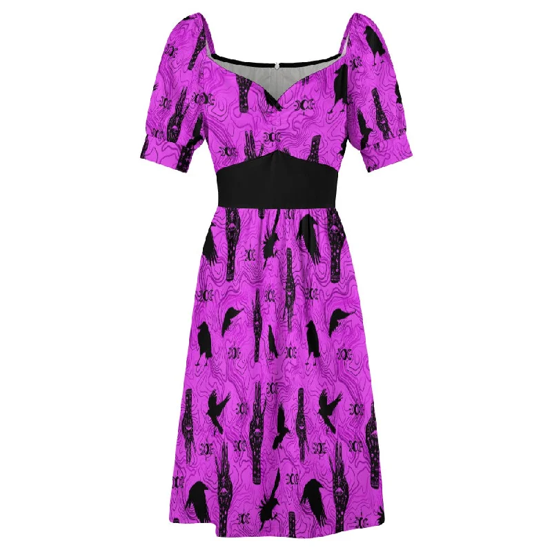 New Markdowns Witch Symbols Sweetheart Dress