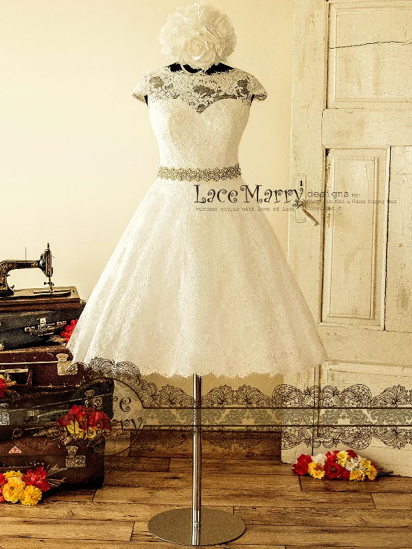 Markdowns 1950's Style Wedding Dress from Alencon Lace