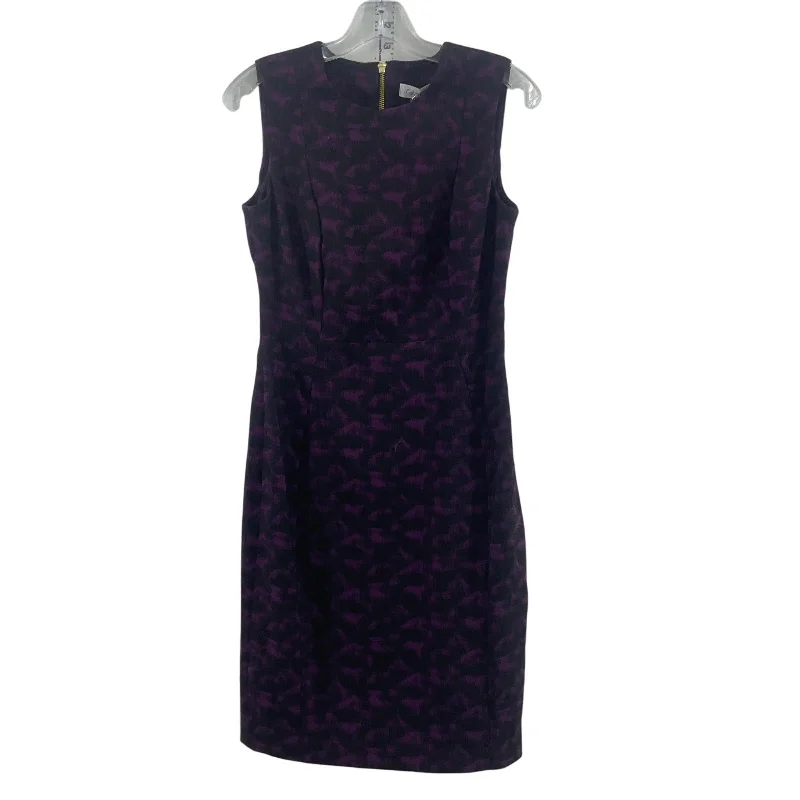 Deal Frenzy Calvin Klein Women's Abstract Print Purple/Black Midi Sheath Dress, Size 4 NWT Deal Frenzy Calvin Klein Women's Abstract Print Purple/Black Midi Sheath Dress, Size 4 NWT