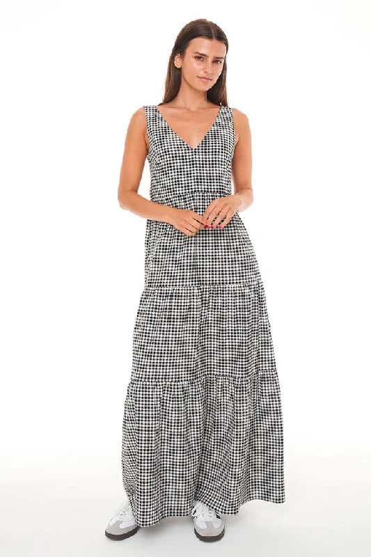 Overstock Sale Huffer Mila Frieda Maxi Dress Black/Creme