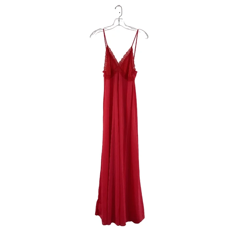 Special Discount Vintage Women's Sears Red Satin Lace Trim Slip Dress, Size S, Preowned Special Discount Vintage Women's Sears Red Satin Lace Trim Slip Dress, Size S, Preowned
