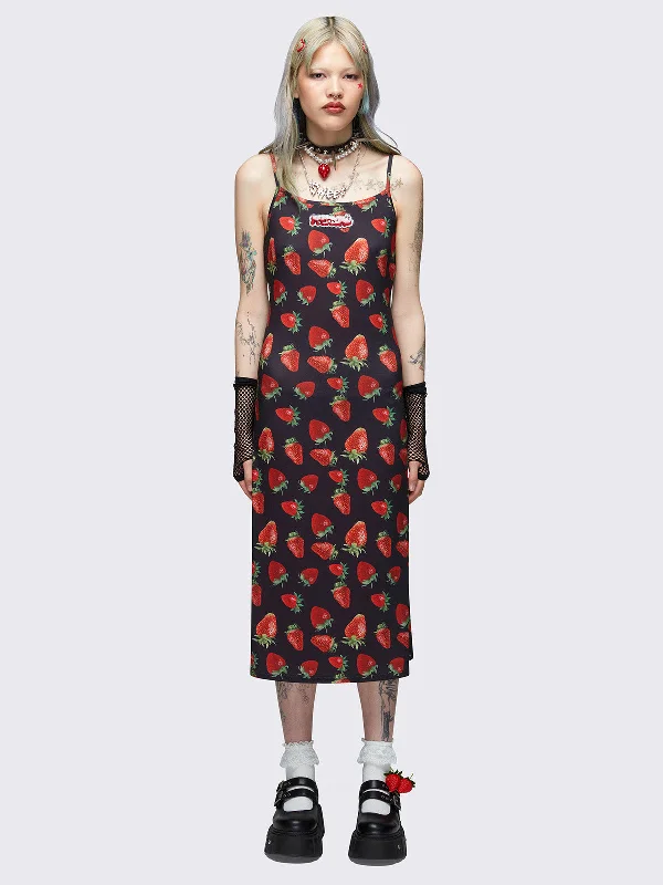 Early Access Strawberry Bomb Maxi Dress