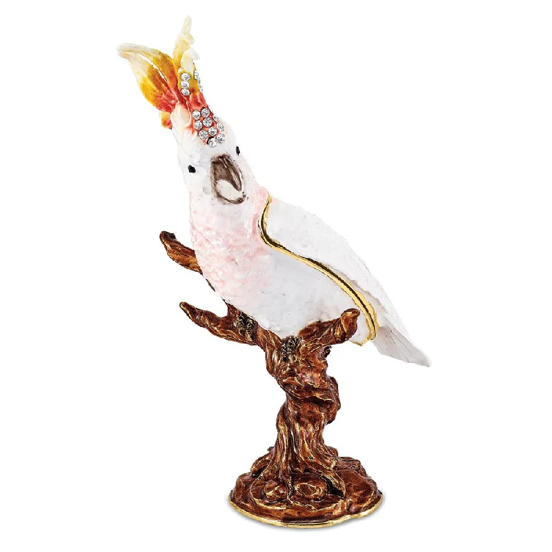 Special Savings Lux by Jere Bejeweled CARMEN Cockatoo Trinket Box