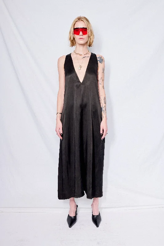 Fantastic Offers Black Cupro Trapeze Dress