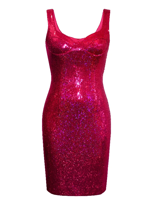 Unmissable Offer Sequined Sweetheart Cocktail Dress