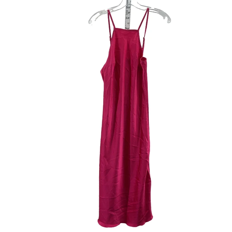 Lowest Price Vintage Made in USA Bebe Women's Hot Pink Maxi Ball Gown Slip Dress XS