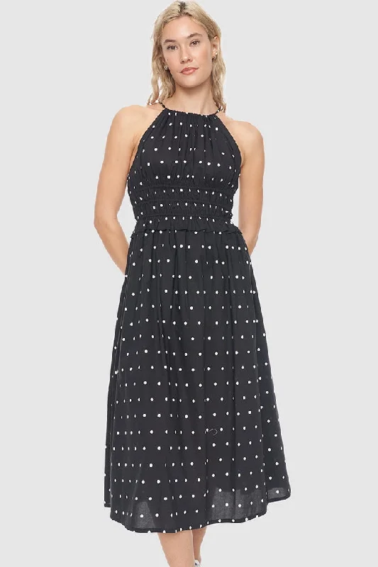 Early Bird Discount Huffer Bardot Jeanne Midi Dress Polka Dot