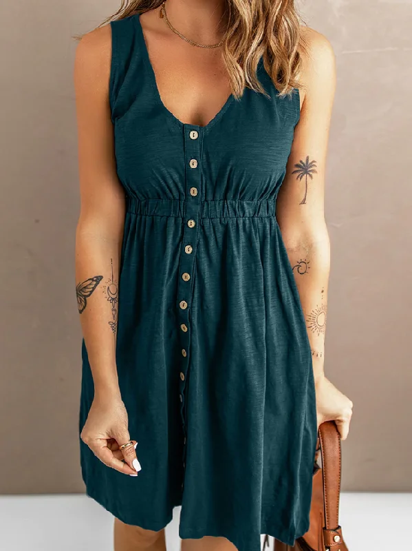 Instant Savings Casual Regular Fit V Neck Dress OY75