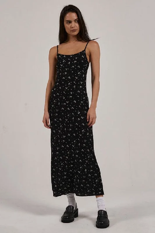 Amazing Deals Thrills Nightshade Bias Dress Black