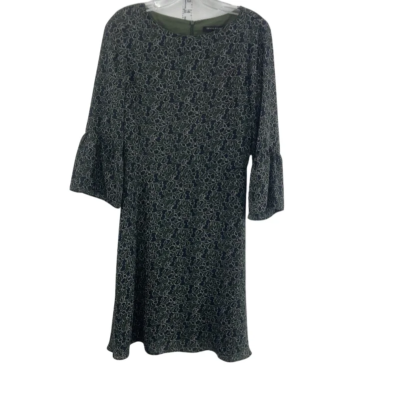 Online Exclusive Banana Republic Midi Sheath Abstract Women's Ruffle Dress - Green/Blue, Size 0 Online Exclusive Banana Republic Midi Sheath Abstract Women's Ruffle Dress - Green/Blue, Size 0