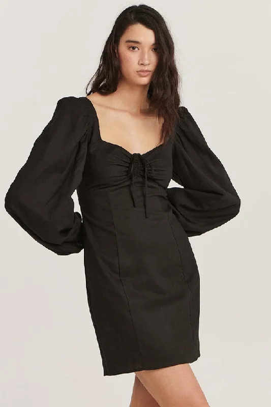 One-DAY Sale Charlie Holiday Andrea Mini Dress Black