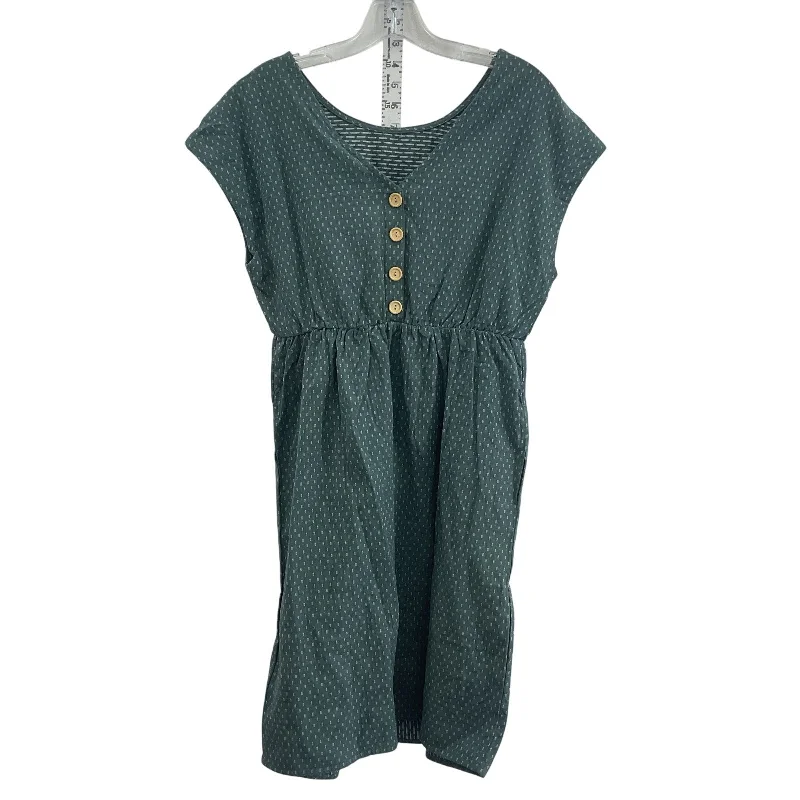 Buy Now Seraphine Green/White Stitched Women's Shirt Dress Midi Size 6 NWT Cotton