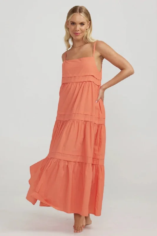 Price Break Charlie Holiday Esme Maxi Dress Coral