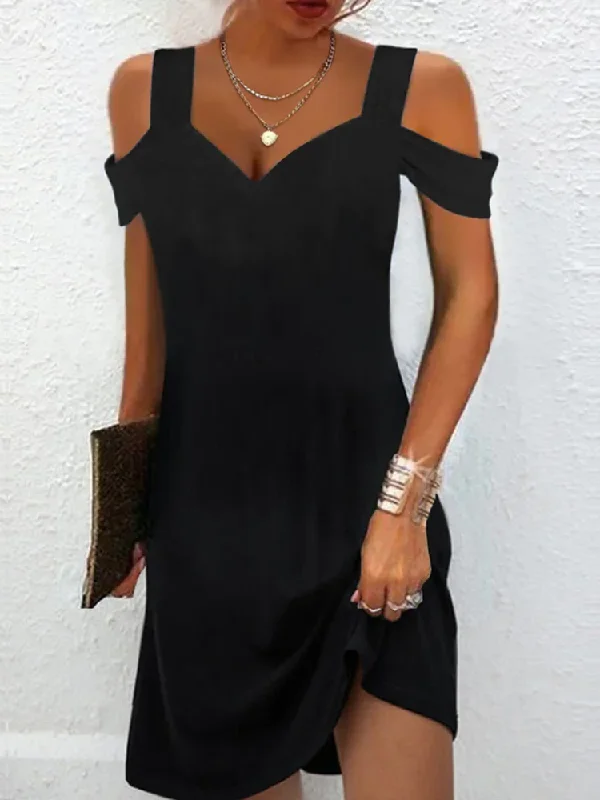 Blowout Deals Urban Regular Fit Square Neck Knitted Dress  QPQ69