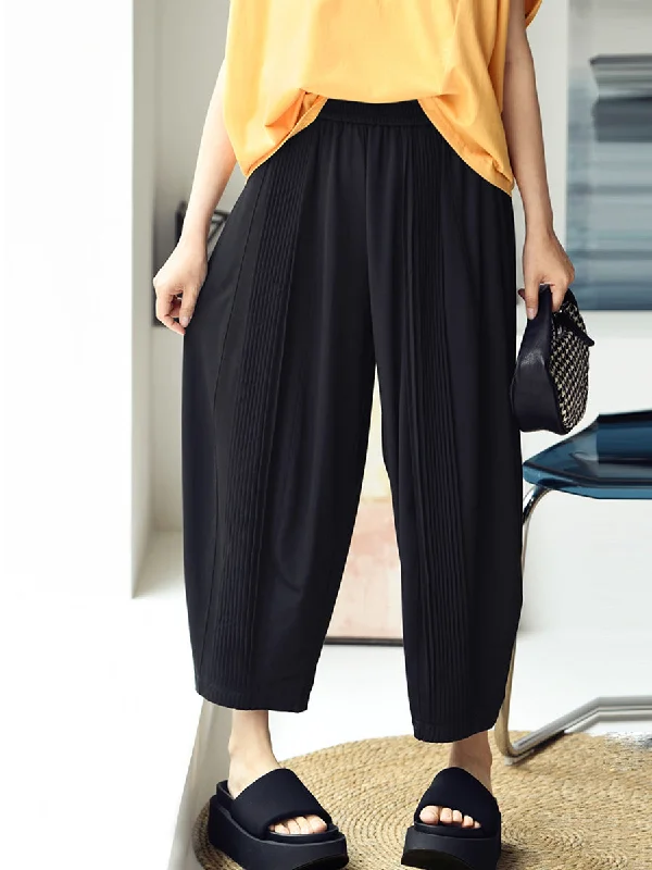 Mega Sale Plus Size Women Casual Summer Loose Solid Harem Pants QW1053
