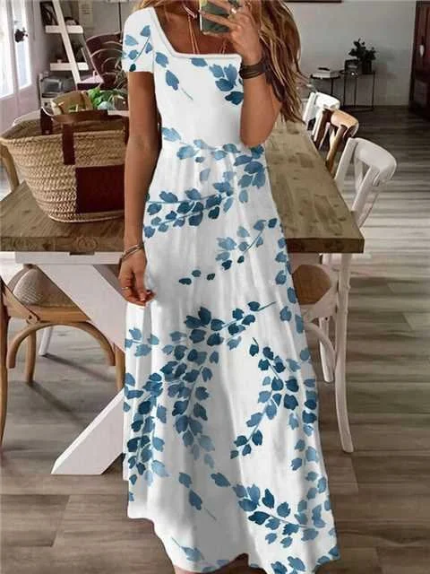 Amazing Deals Casual Plants Loosen Dress  WE111