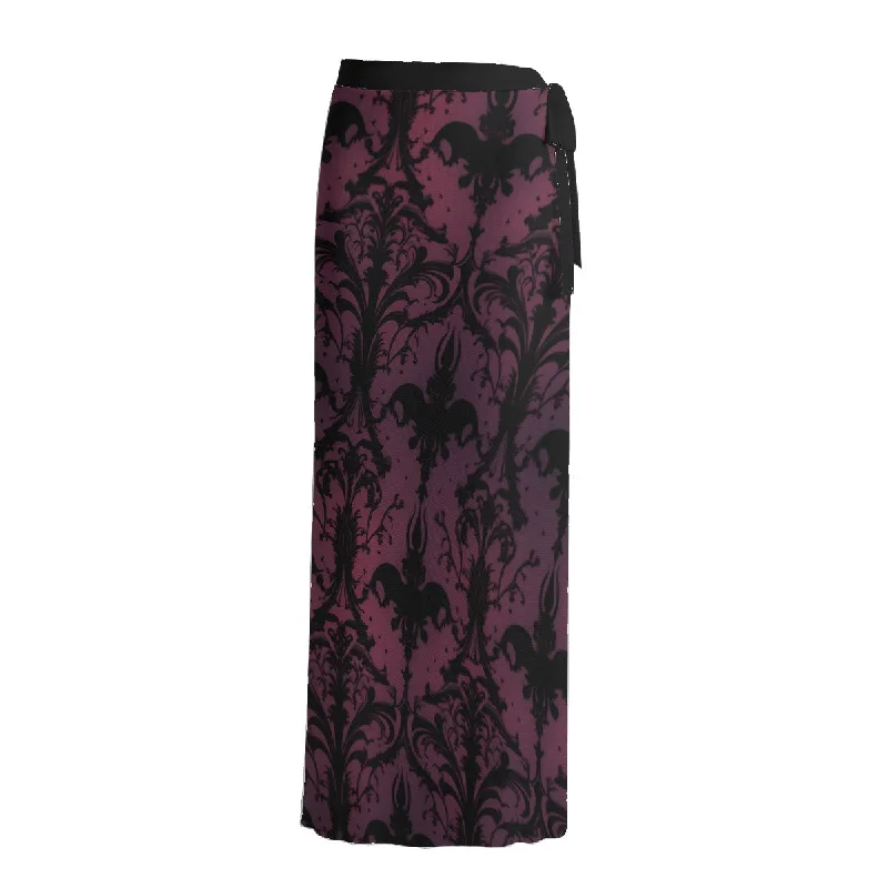 Super Bargain Gothic Purple Women's Sheer Skirt 