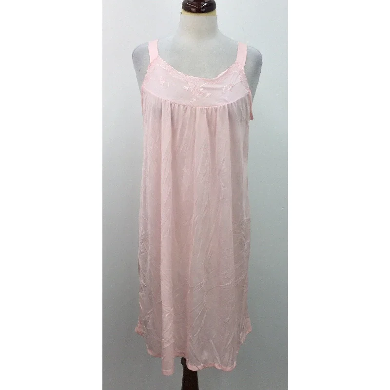 Best Bargains VTG Velrose Pale Pink Intimate Sleepwear Lounge Slip Dress Nightgown Womens Sz M Best Bargains VTG Velrose Pale Pink Intimate Sleepwear Lounge Slip Dress Nightgown Womens Sz M