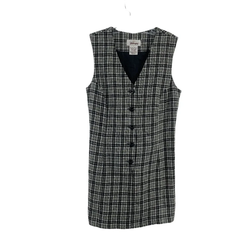 Markdowns Worthington VTG Black Plaid Button-Up Sleeveless A-Line Dress Women’s 6 Preowned Markdowns Worthington VTG Black Plaid Button-Up Sleeveless A-Line Dress Women’s 6 Preowned